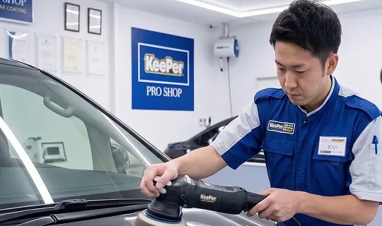 コーティング施工の様子