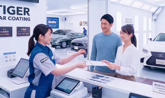 来店対応の様子
